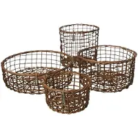 ERNST mand bamboe 4-pack Donkerbruin
