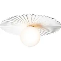 Nuura Design wandlamp Liila Muuse, dimbaar, wit / opaal, Badkamer, metaal, Scandinavisch, Wandlamp design