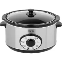 LUND Slowcooker met timer - 280W - 4,5L