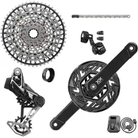 Sram XX T-Type Eagle AXS E-MTB BCD104 36 Tanden 12V Zwart (Zonder Cranks en Behuizing) || Maat: 10-52
