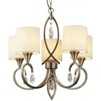 Searchlight Klassieke hanglamp Alberto 5-lichts antiek brons