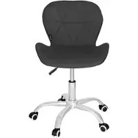 Springos Bureaustoel - Draaibaar - Metalen Onderstel - Kunststof - Grijs - 120 kg