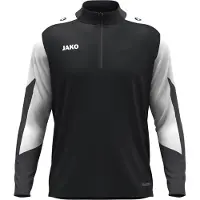 Jako Dynamic Trainingstrui 1/4-Zip Kids Zwart Wit Grijs