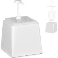 Hendi Sausdispenser met pomp - 2,5L - BPA-vrij - Wit - 230x210x327mm