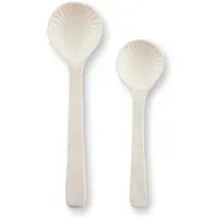 Vt wonen Saladebestek vtwonen Salad Servers Ceramic Offwhite (Set van 2)