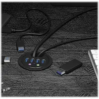 Icy Box IB-HUB1403A - 4-poorts USB 3.0 Desktop Hub