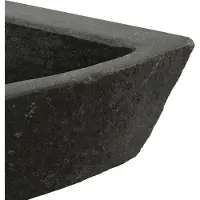 vidaXL Wastafel Grijs (38-45) x (38-45) x 12 cm Riviersteen