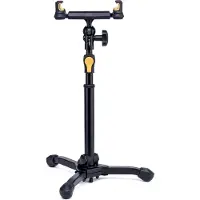 Hercules Stands HCDG-307B-TS2 Tablet- en smartphonehouder, 2-in-1 tafelstatief, driepotig