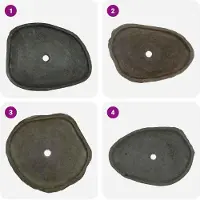 vidaXL Wastafel Grijs 65 x 50 x 6 cm Riverstone