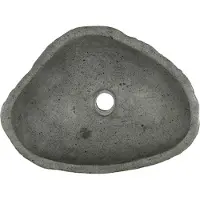 vidaXL Rivierstroom bassin Lichtgrijs 52 x 40 x 15 cm Riverstone