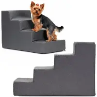 Springos Hond en katten trap - - 4 treden - hoogdichtheidsschuim - wasbare hoes - antislipbasis