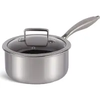 Edenberg 18 cm kookpan met deksel, gehard glas met stoomuitlaat, 2,3 liter, model EB-17005