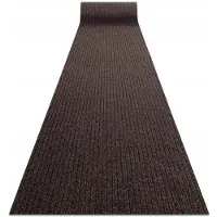 Dywany Łuszczów Ceylon Antislip Deurmat - 200x420 cm - Bruin met Strepen