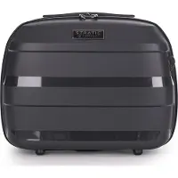 Stratic cosmetische tas reistas Straw + Beauty Case Black zwart