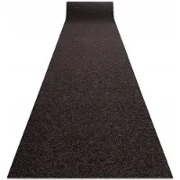 Dywany Łuszczów Merkloos Antislip Deurmat 200x330cm - Bruin Geruit PP