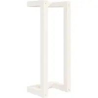 vidaXL Handdoekenrek 23x18x60 cm massief grenenhout wit