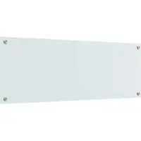 vidaXL Keukenachterwand Wit 110 x 40 cm gehard glas