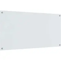 vidaXL Keukenachterwand 2 pcs Wit 120 x 60 cm gehard glas