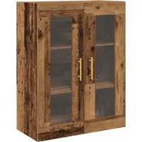 vidaXL Hoge kast, 2 stuks, gerecycled hout, 69,5 x 34 x 180 cm, houtvezel