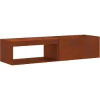 vidaXL - Vuurkom - Roestig - 160 - x - 45 - x - 35 - cm - weervast - staal