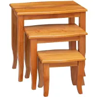 vidaXL Nesttafeltjes 3 st Naturel 60 x 45 x 60,5 cm