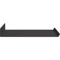 vidaXL Zwevende plank 2 pcs Zwart 40 x 17,5 x 2,5 cm Staal