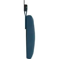 vidaXL Hangend hoofdbord Blauw Fluweel