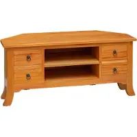 vidaXL TV Kast met lade Naturel 100 x 40,5 x 46 cm Massief Mahoniehout