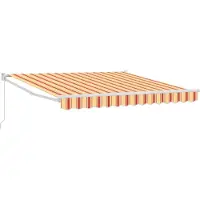 vidaXL Uitschuifbare luifel Geel 300 x 250 cm