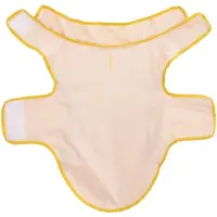 vidaXL Hondenregenjas met reflecterende strips polyester geel S