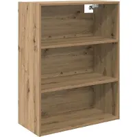 vidaXL Highboard Artisan Eiken 69,5 x 32,5 x 180 cm Bewerkt hout