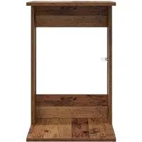 vidaXL Bijzettafel Oudhout 40 x 38 x 62,5 cm Bewerkt hout