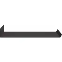 vidaXL Zwevende plank 2 st Zwart 30 x 18 x 2,5 cm Staal
