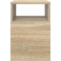 vidaXL Bijzettafel 2 st Sonoma Eik 30,5 x 30 x 45 cm Bewerkt hout
