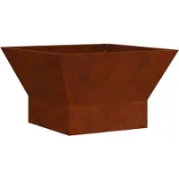 vidaXL Vuurkom Roestkleurig 60 x 60 x 35 cm weervast staal