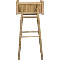 vidaXL Tuin Planter met houder Naturel 50 x 38 x 114 cm Bamboe