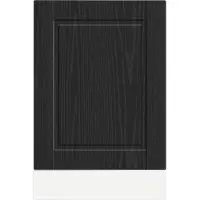 vidaXL Vaatwasserfront PORTO, zwart, eikenhoutlook, 45 x 1,5 x 57 cm