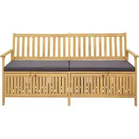 vidaXL Tuinbank met opbergruimte, 2-zits, rechthoekig, 170 x 63 x 84 cm