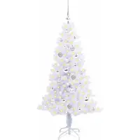 vidaXL Kunstkerstboom met 150 LED Wit 150 cm PVC en Staal