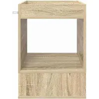 vidaXL Bijzettafel 2 st Sonoma Eik 40 x 40 x 56 cm Bewerkt hout