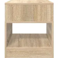 vidaXL Bijzettafel Sonoma Eik 40,5 x 40 x 45 cm Bewerkt hout