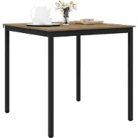 vidaXL Staande Bartafel Bewerkt hout Vierkant