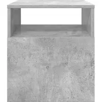 vidaXL Bijzettafel 2 st Beton Grijs 40,5 x 40 x 45 cm Bewerkt hout
