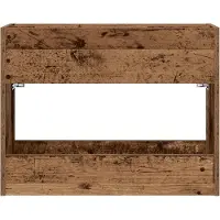 vidaXL Opslaghaak & Rek Oudhout 65 x 24 x 50 cm Bewerkt hout