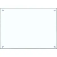 vidaXL Spatschermen keuken 2 st 70x50 cm gehard glas transparant