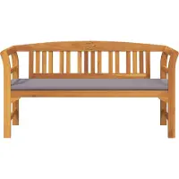 vidaXL Rosenbank, natuurlijke stijl, 157 x 46 x 82,5 cm, massief acaciahout