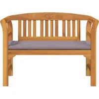 vidaXL Rosenbank, natuurlijke stijl, 114 x 46 x 82,5 cm, massief acaciahout