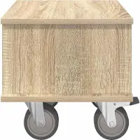 vidaXL TV Stand 37 x 35 x 35 cm Sonoma Eik Bewerkt hout
