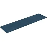 vidaXL Wand Hoofdbord 12 st Blauw Fluweel