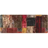 vidaXL Tapijt Runner MARSA Meerkleurig 80 x 200 cm Polyester en PVC